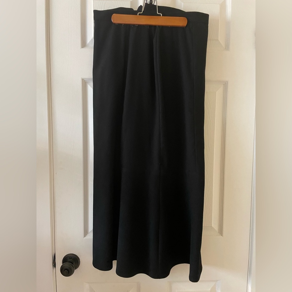 Vintage witchy dark boho long skirt black